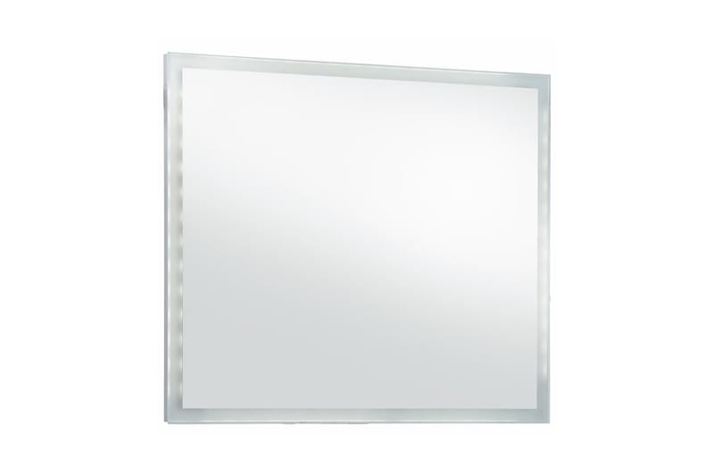 Kylpyhuoneen LED-seinäpeili 80x60 cm - Hopea - Sisustustuotteet - Peili