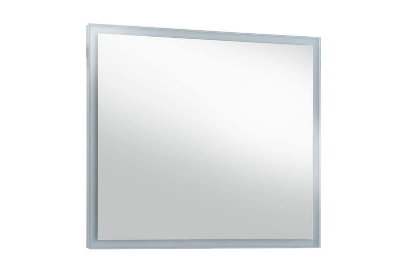 Kylpyhuoneen LED-seinäpeili 80x60 cm - Hopea - Sisustustuotteet - Peili