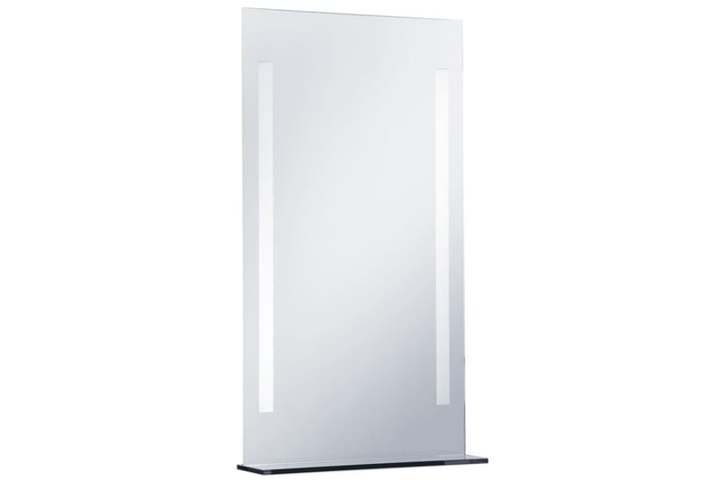 Kylpyhuoneen LED-seinäpeili hyllyllä 60x100 cm - Hopea - Sisustustuotteet - Peili