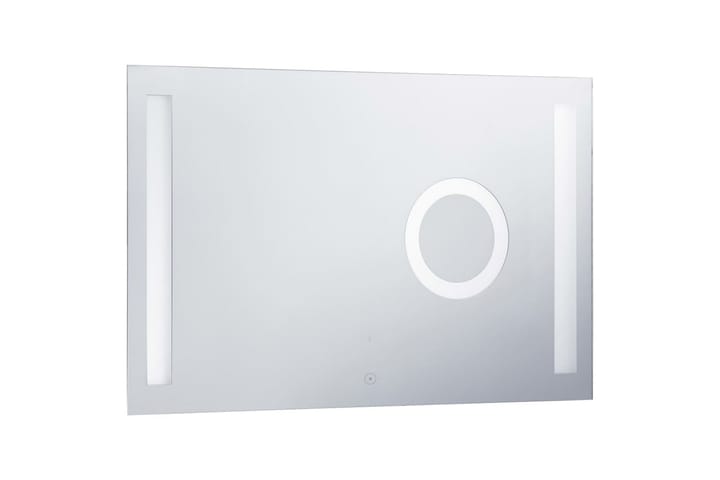 Kylpyhuoneen LED-seinäpeili kosketussensorilla 100x60 cm - Hopea - Peili - Kylpyhuoneen peilit - Kylpyhuonepeili valaistuksella