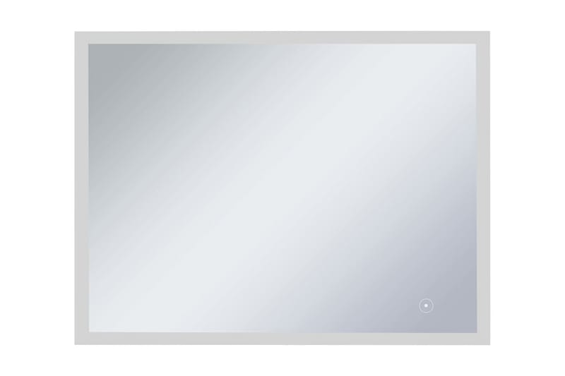 Kylpyhuoneen LED-seinäpeili kosketussensorilla 80x60 cm - Hopea - Sisustustuotteet - Peili