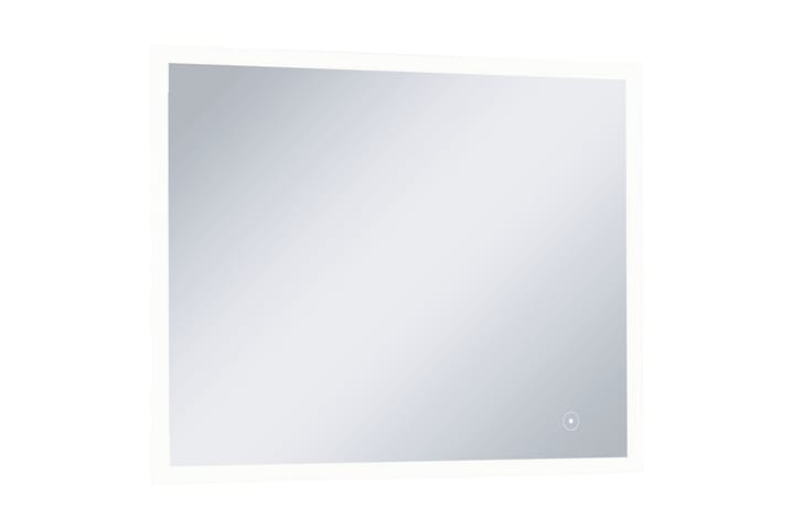 Kylpyhuoneen LED-seinäpeili kosketussensorilla 80x60 cm - Hopea - Kylpyhuoneen peilit - Peili - Kylpyhuonepeili valaistuksella