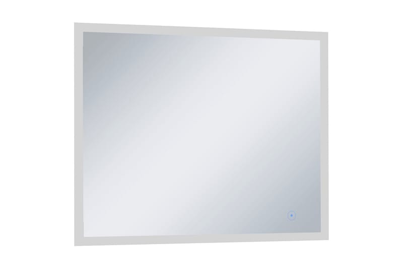 Kylpyhuoneen LED-seinäpeili kosketussensorilla 80x60 cm - Hopea - Sisustustuotteet - Peili