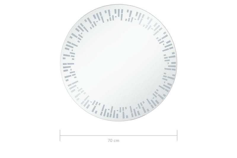 Kylpyhuoneen LED-peili 70 cm - Hopea - Sisustustuotteet - Peili