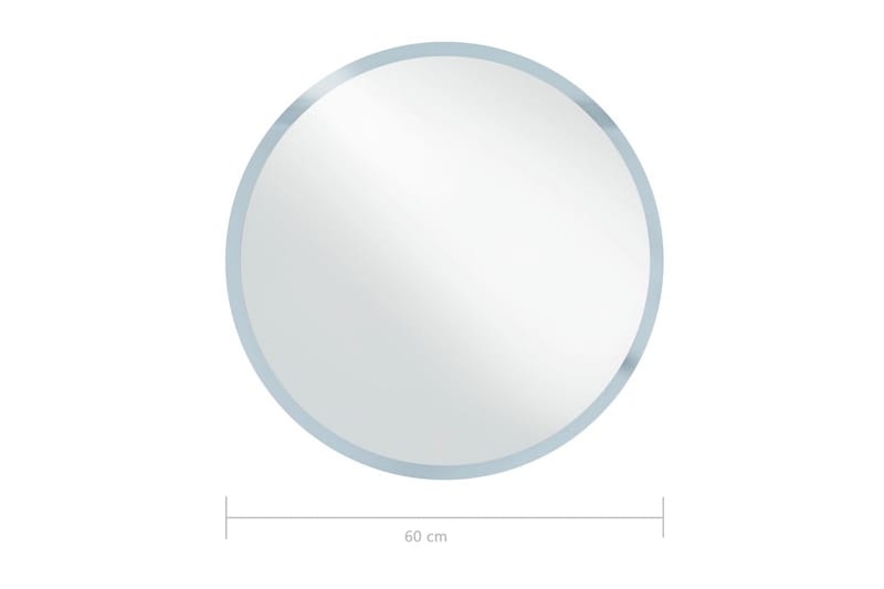 Kylpyhuoneen LED-peili 60 cm - Hopea - Sisustustuotteet - Peili
