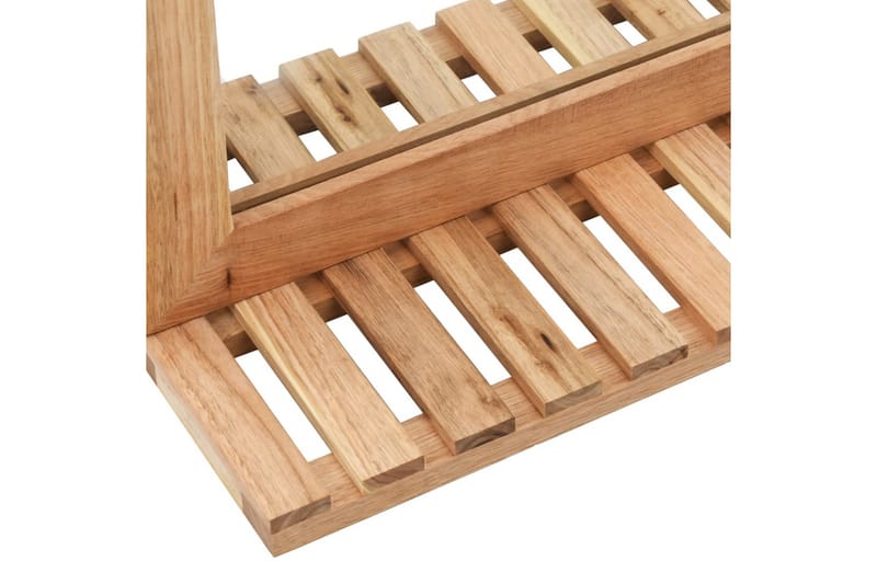 Kylpyhuoneen peili pähkinäpuu 60x12x62 cm - Ruskea - Sisustustuotteet - Peili