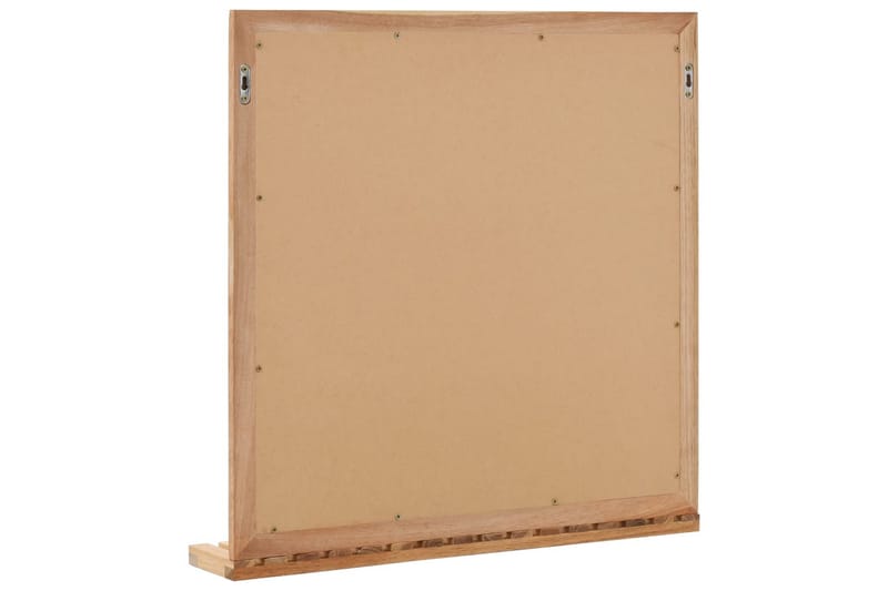 Kylpyhuoneen peili pähkinäpuu 60x12x62 cm - Ruskea - Sisustustuotteet - Peili