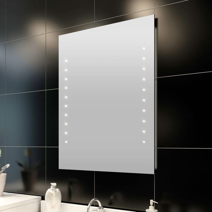 Kylpyhuoneen Peili LED Valoilla 60 x 80 cm - Hopea - Peili - Kylpyhuoneen peilit - Kylpyhuonepeili valaistuksella