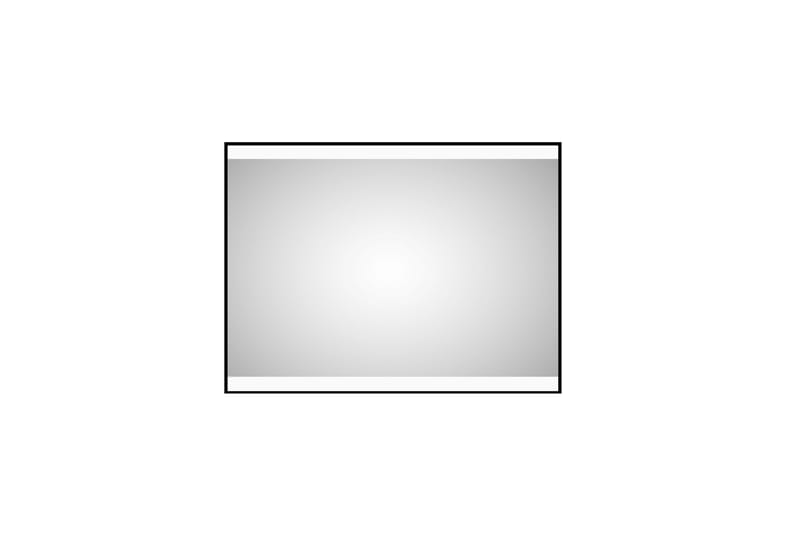 Kylpyhuonepeili Almunge 60 cm LED-valaistus - Musta - Sisustustuotteet - Peili