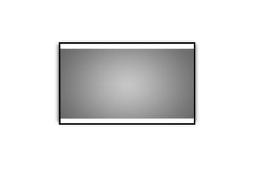 Kylpyhuonepeili Almunge 70 cm LED-valaistus - Musta - Sisustustuotteet - Peili