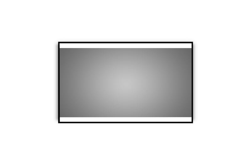 Kylpyhuonepeili Almunge 70 cm LED-valaistus - Musta - Sisustustuotteet - Peili