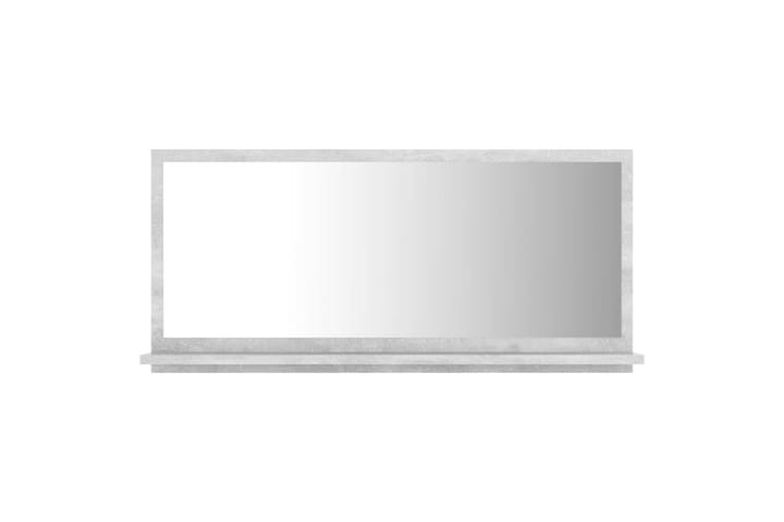 Kylpyhuonepeili betoninharmaa 80x10,5x37 cm lastulevy - Harmaa - Peili - Kylpyhuoneen peilit - Kylpyhuonepeili valaistuksella