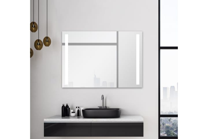 Kylpyhuonepeili Delaryd 70 cm LED-valaistus - Peili - Kylpyhuoneen peilit - Kylpyhuonepeili valaistuksella