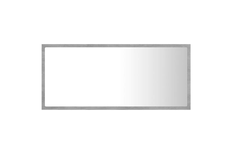 Kylpyhuonepeili LED 90x8,5x37 cm - Betoninharmaa - Sisustustuotteet - Peili