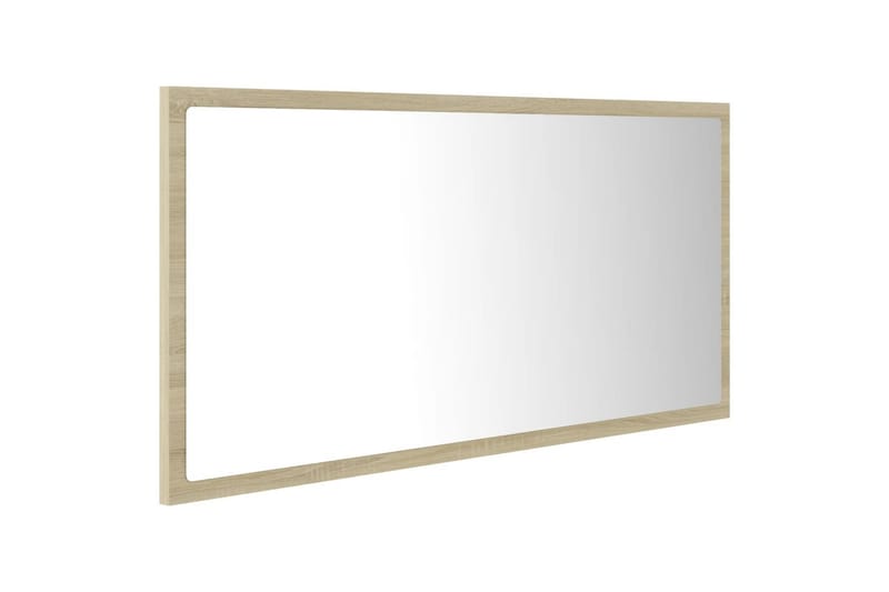 Kylpyhuonepeili LED 90x8,5x37 cm - Ruskea - Sisustustuotteet - Peili