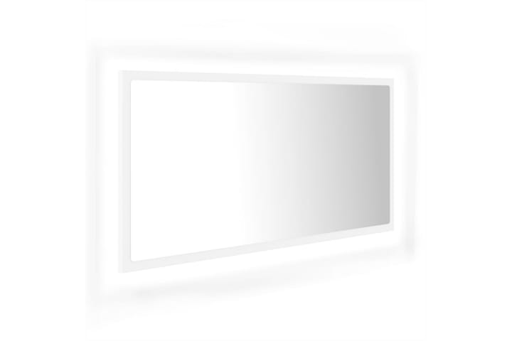 Kylpyhuonepeili LED 90x8,5x37 cm - Valkoinen - Peili - Kylpyhuoneen peilit - Kylpyhuonepeili valaistuksella