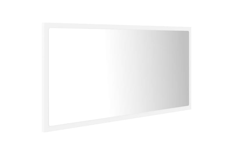 Kylpyhuonepeili LED 90x8,5x37 cm - Valkoinen - Peili - Kylpyhuoneen peilit - Kylpyhuonepeili valaistuksella