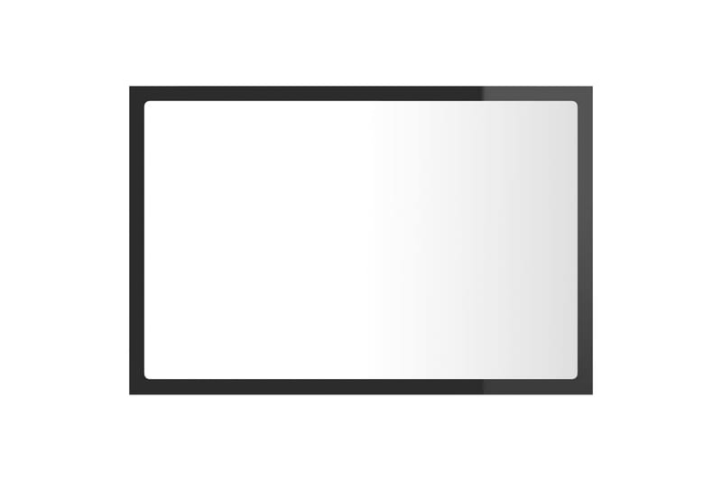Kylpyhuonepeili LED harmaa 60x8,5x37 cm lastulevy - Harmaa - Sisustustuotteet - Peili