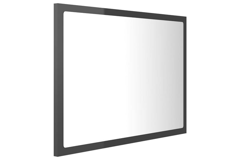 Kylpyhuonepeili LED harmaa 60x8,5x37 cm lastulevy - Harmaa - Sisustustuotteet - Peili