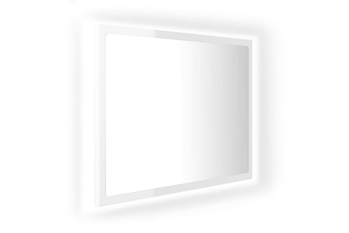 Kylpyhuonepeili LED valk. 60x8,5x37 cm lastulevy - Valkoinen - Peili - Kylpyhuoneen peilit - Kylpyhuonepeili valaistuksella