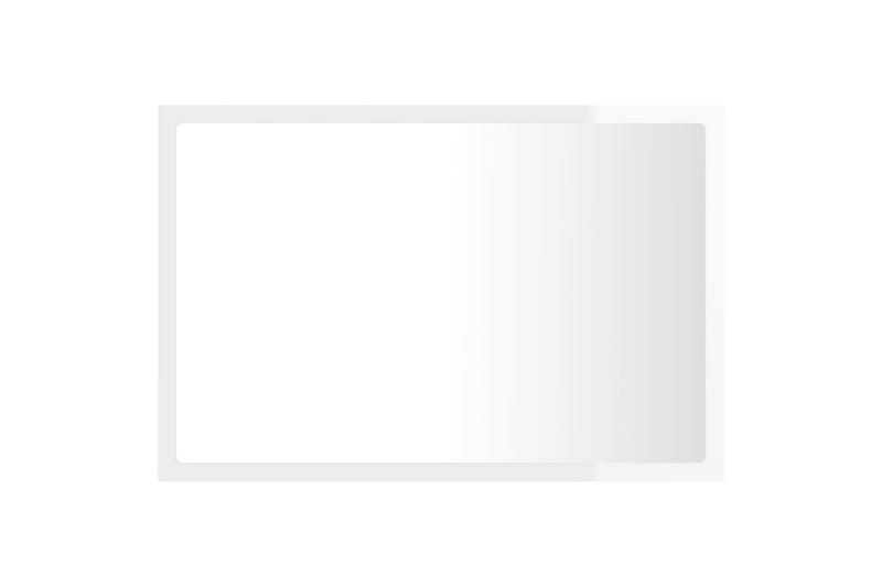 Kylpyhuonepeili LED valk. 60x8,5x37 cm lastulevy - Valkoinen - Sisustustuotteet - Peili