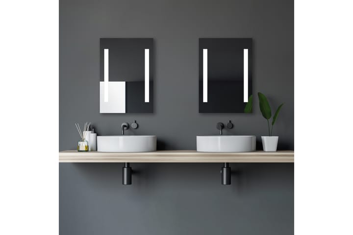 Kylpyhuonepeili Millena 70 cm LED-valaistus - Peili - Kylpyhuoneen peilit - Kylpyhuonepeili valaistuksella