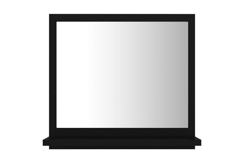 Kylpyhuonepeili musta 40x10,5x37 cm lastulevy - Musta - Sisustustuotteet - Peili