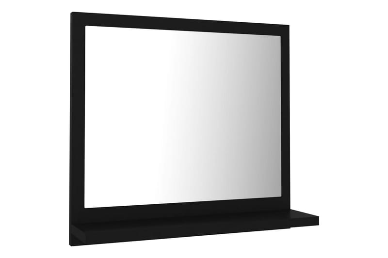 Kylpyhuonepeili musta 40x10,5x37 cm lastulevy - Musta - Sisustustuotteet - Peili