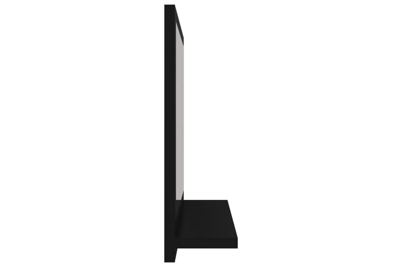 Kylpyhuonepeili musta 40x10,5x37 cm lastulevy - Musta - Sisustustuotteet - Peili