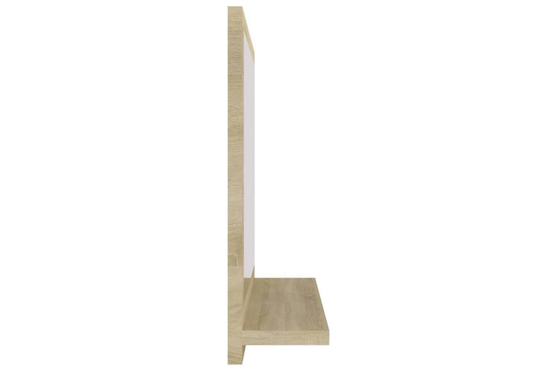 Kylpyhuonepeili Sonoma-tammi 40x10,5x37 cm lastulevy - Ruskea - Sisustustuotteet - Peili