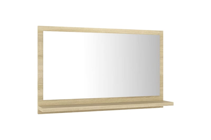 Kylpyhuonepeili Sonoma-tammi 60x10,5x37 cm lastulevy - Ruskea - Sisustustuotteet - Peili