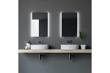 Kylpyhuonepeili Stockhyltan 70 cm LED-valaistus - Sisustustuotteet - Peili