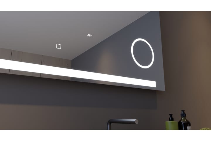 Kylpyhuonepeili Sunnanfors 60 cm LED-valaistus - Kylpyhuoneen peilit - Peili - Kylpyhuonepeili valaistuksella