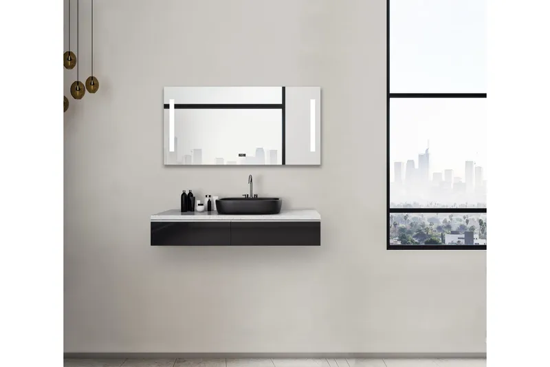 Kylpyhuonepeili Valdö 60 cm LED-valaistus - Sisustustuotteet - Peili