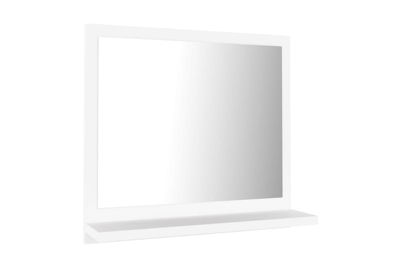 Kylpyhuonepeili valkoinen 40x10,5x37 cm lastulevy - Valkoinen - Sisustustuotteet - Peili