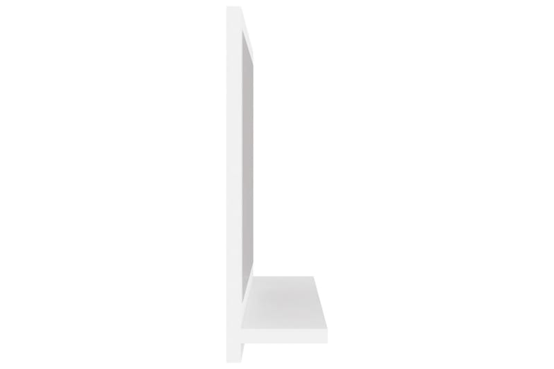 Kylpyhuonepeili valkoinen 40x10,5x37 cm lastulevy - Valkoinen - Sisustustuotteet - Peili