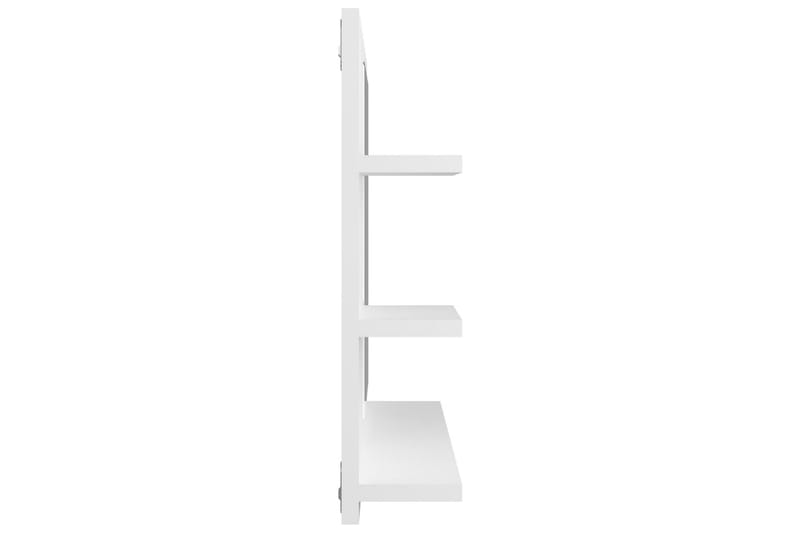 Kylpyhuonepeili valkoinen 60x10,5x45 cm lastulevy - Valkoinen - Sisustustuotteet - Peili