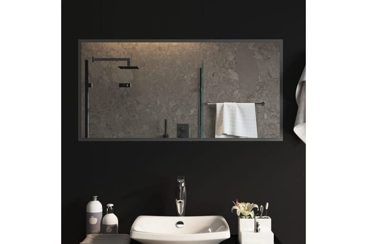 LED-kylpyhuoneen peili 100x50 cm - Läpinäkyvä - Peili - Kylpyhuoneen peilit - Kylpyhuonepeili valaistuksella