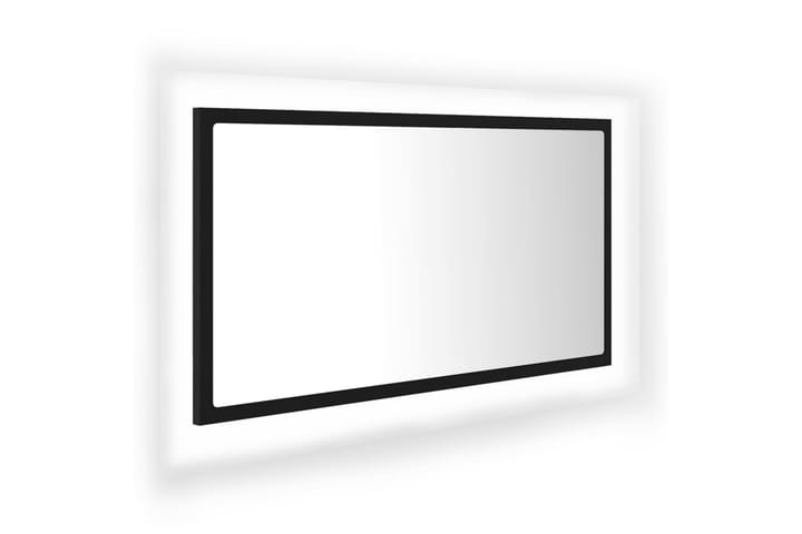 LED-kylpyhuonepeili 80x8,5x37 cm - Musta - Peili - Kylpyhuoneen peilit - Kylpyhuonepeili valaistuksella