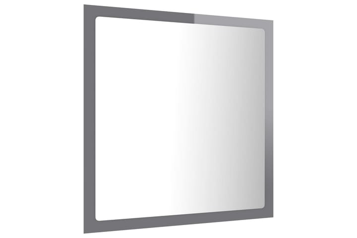 LED-kylpyhuonepeili korkeakiilto harmaa 40x8,5x37 cm - Peili - Kylpyhuoneen peilit - Kylpyhuonepeili valaistuksella
