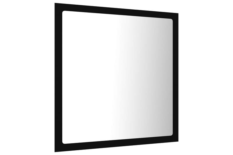 LED-kylpyhuonepeili musta 40x8,5x37 cm lastulevy - Peili - Kylpyhuoneen peilit - Kylpyhuonepeili valaistuksella