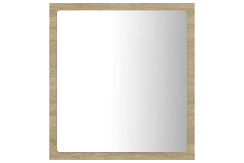LED-kylpyhuonepeili Sonoma-tammi 40x8,5x37 cm lastulevy - Sisustustuotteet - Peili