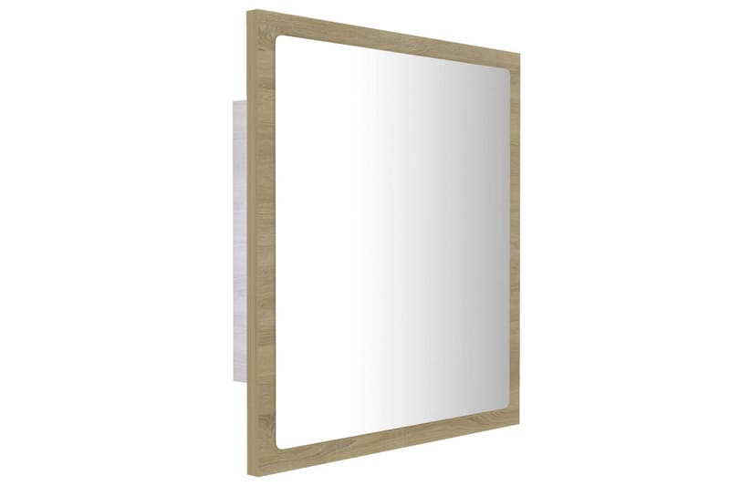 LED-kylpyhuonepeili Sonoma-tammi 40x8,5x37 cm lastulevy - Sisustustuotteet - Peili