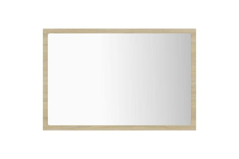 LED-kylpyhuonepeili Sonoma-tammi 60x8,5x37 cm lastulevy - Ruskea - Sisustustuotteet - Peili