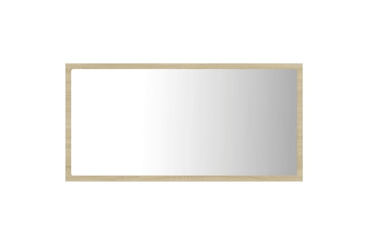 LED-kylpyhuonepeili Sonoma-tammi 80x8,5x37 cm lastulevy - Ruskea - Peili - Kylpyhuoneen peilit - Kylpyhuonepeili valaistuksella
