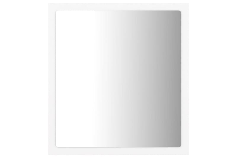 LED-kylpyhuonepeili valkoinen 40x8,5x37 cm lastulevy - Sisustustuotteet - Peili