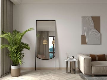 Linor lattiapeili 70x180 cm - Musta - Sisustustuotteet - Peili - Lattiapeili