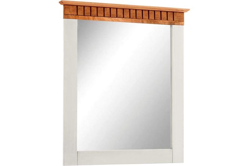 Lisa Seinälle ripustettava Peili Suorakaiteen muotoinen 60x70 cm, Valkoinen