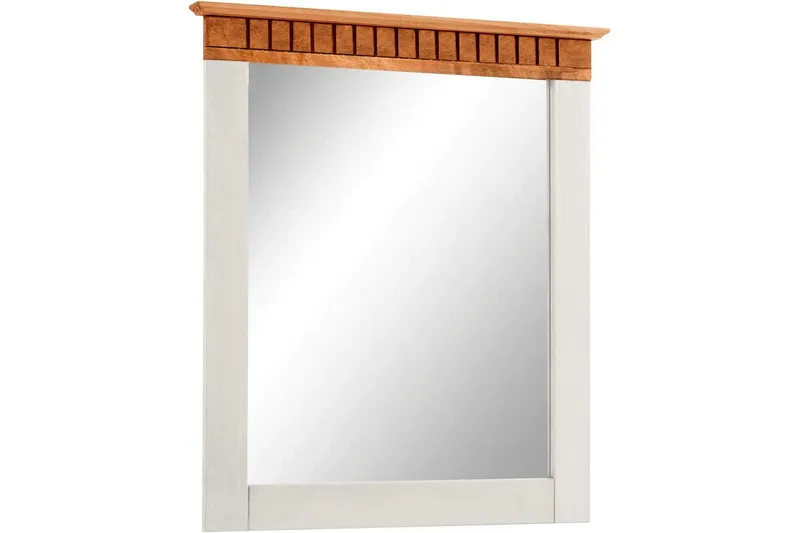 Lisa Seinälle ripustettava Peili Suorakaiteen muotoinen 60x70 cm, Valkoinen