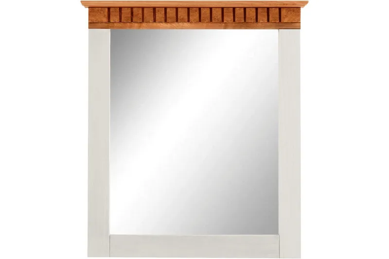 Lisa Seinälle ripustettava Peili Suorakaiteen muotoinen 60x70 cm - Valkoinen - Sisustustuotteet - Peili